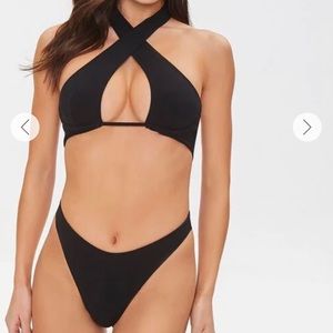 Black one piece swimsuit